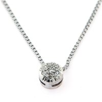 Collana Forever Gioielli Donna in Oro bianco Diamante 0.1 Ct FGCO00327 - FGCO00327